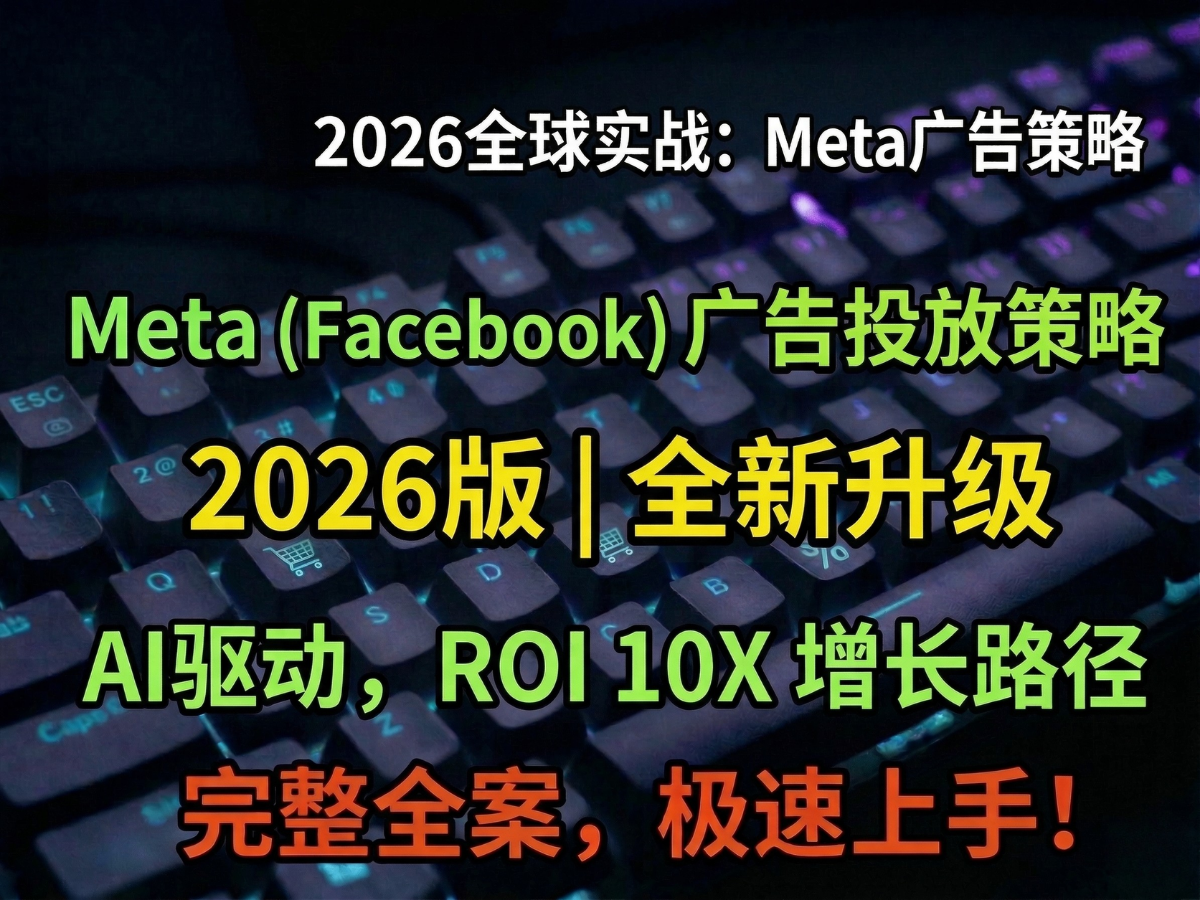 Facebook广告策略流程图或信息图